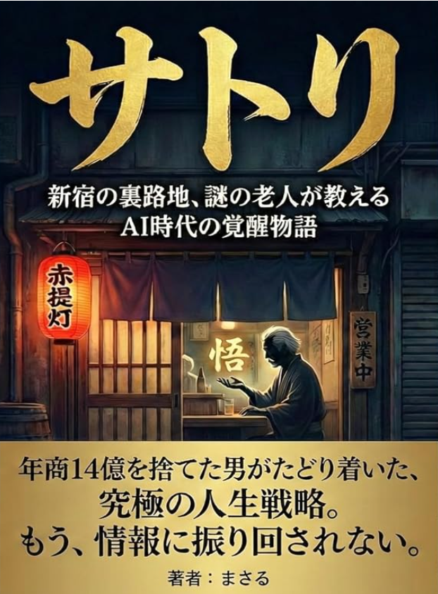 サトリ 新宿の裏路地、謎の老人が教えるAI時代の覚醒物語 表紙